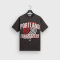 Kith x Portland Trail Blazers Vintage Striped Logo Tee
