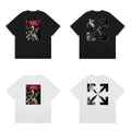 Off-White Vintage Poster Photo Arrow Cross Print Short Sleeve T-Shirt