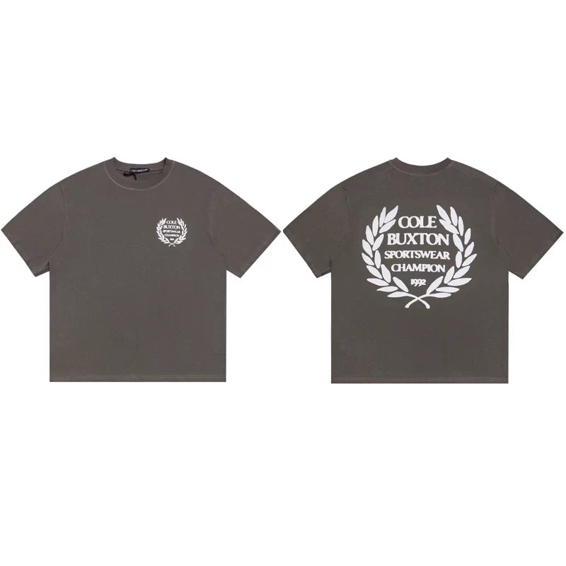 Cole Buxton Charcoal Champion Crest Logo T-Shirt