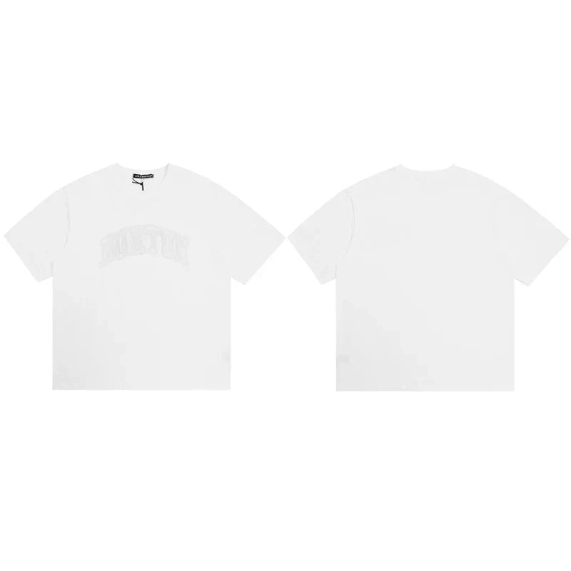 Cole Buxton White Arched Buxton Varsity Logo T-Shirt