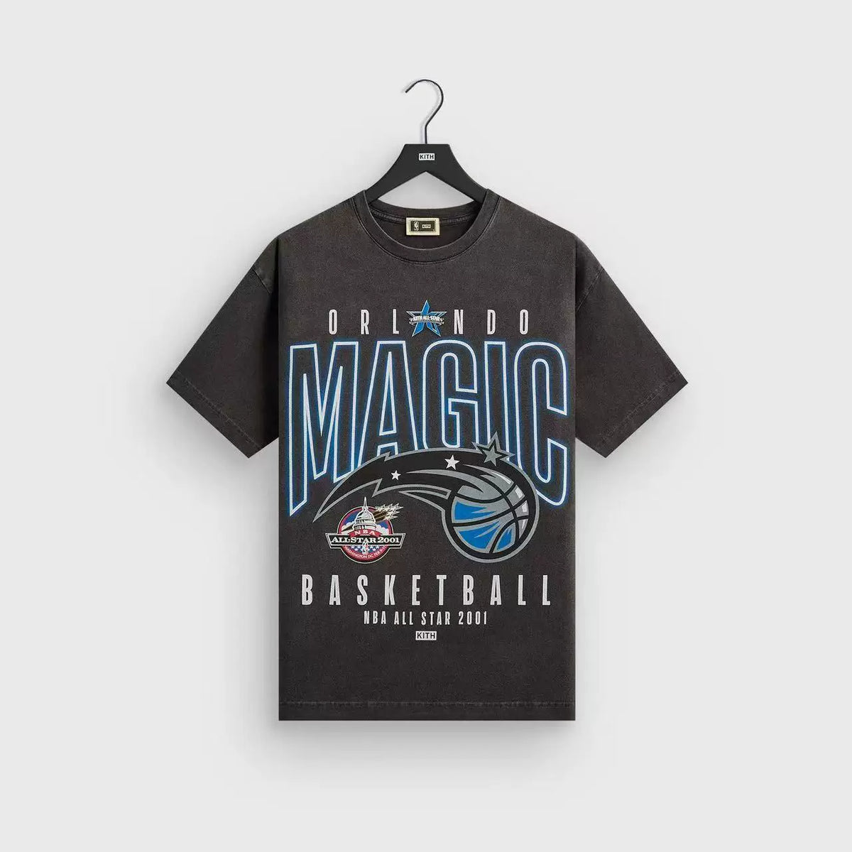 Kith x Orlando Magic Vintage Curved Lettering Basketball Tee