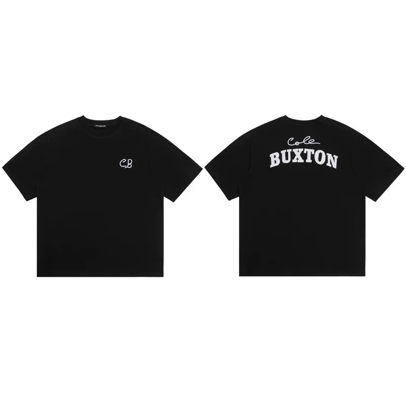 Cole Buxton Black Minimalist CB Chest & Back Buxton T-Shirt