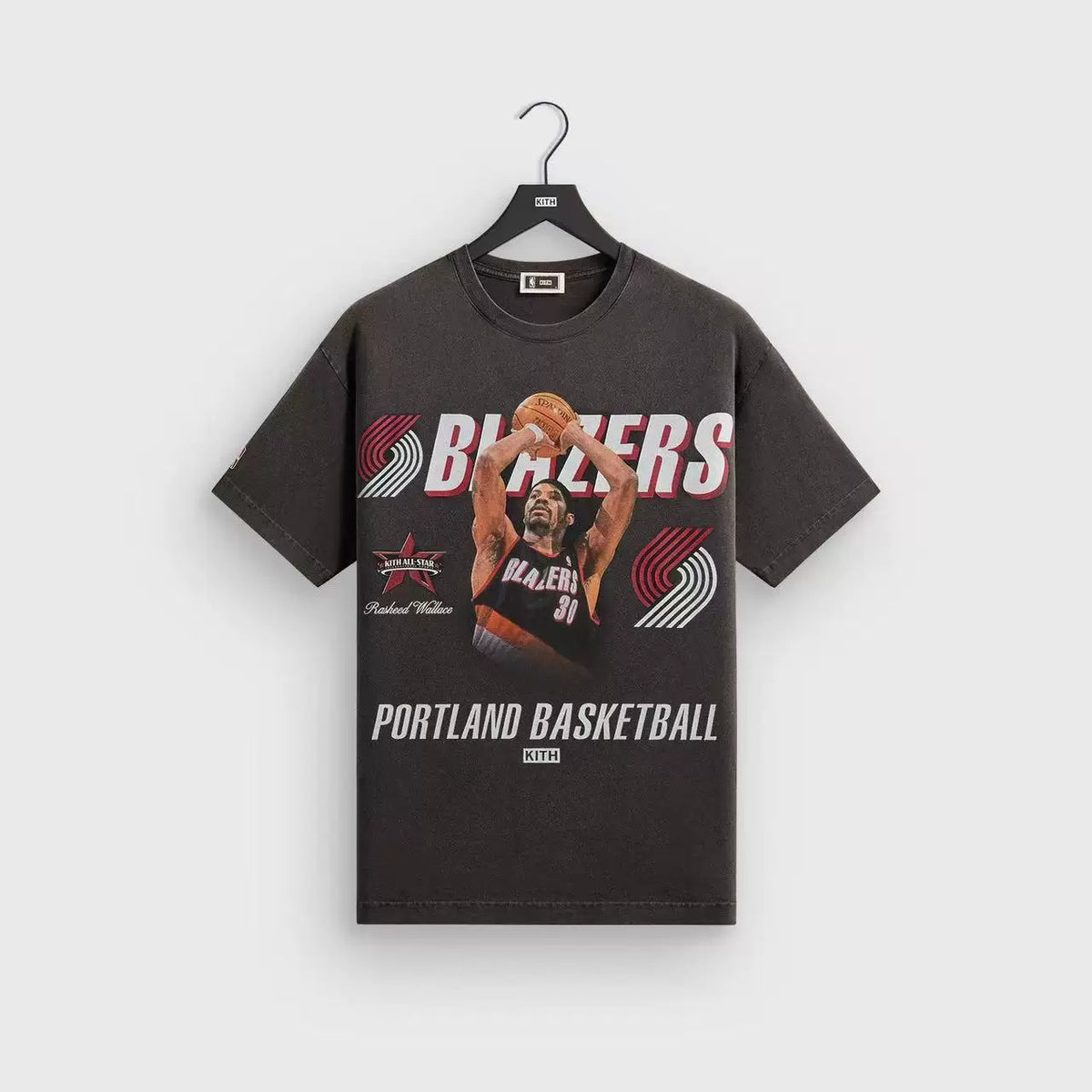 Kith x Portland Trail Blazers Vintage Basketball Graphic Tee